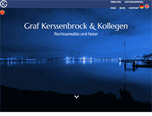 Tablet Screenshot of grafkerssenbrock.com